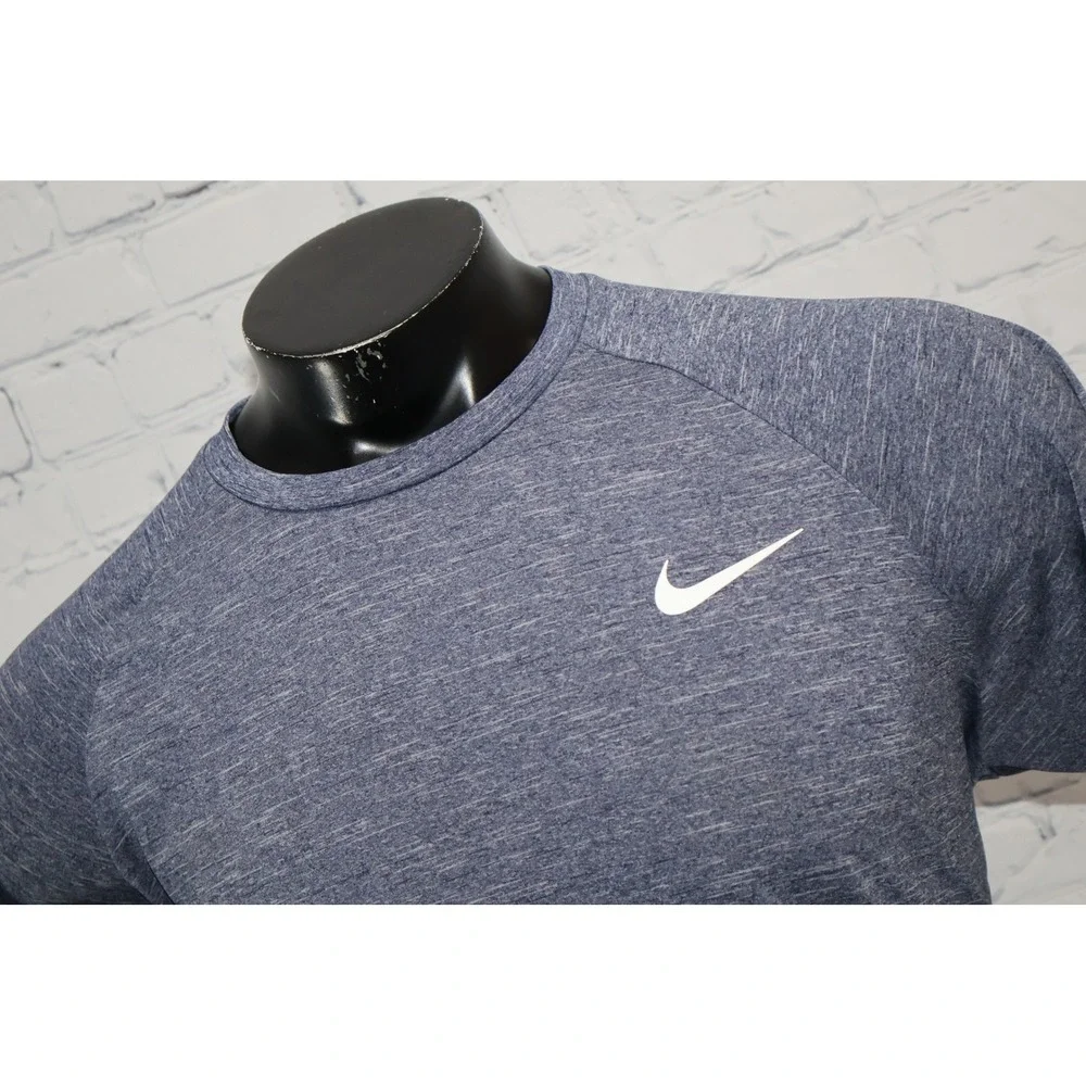 Nike Swim Rash Guard Sun Shirt Mens XL Blue UPF 40+ Dri-FIT NESSA590 Gym Workout